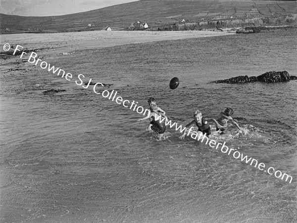 HEGARTY BOYS PLAY RUGBY BY THE SEA